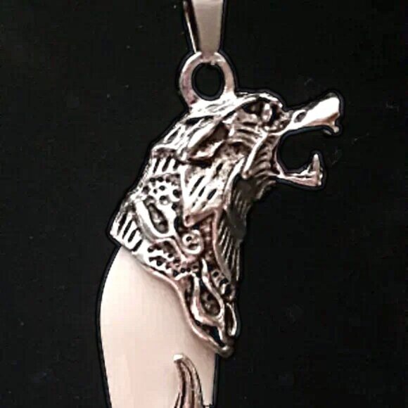 NEW!! Stainless Steel Wolf Tooth Adjustable Necklace!! WOW FATHER'S DAY GIFT!!! - Picture 2 of 3